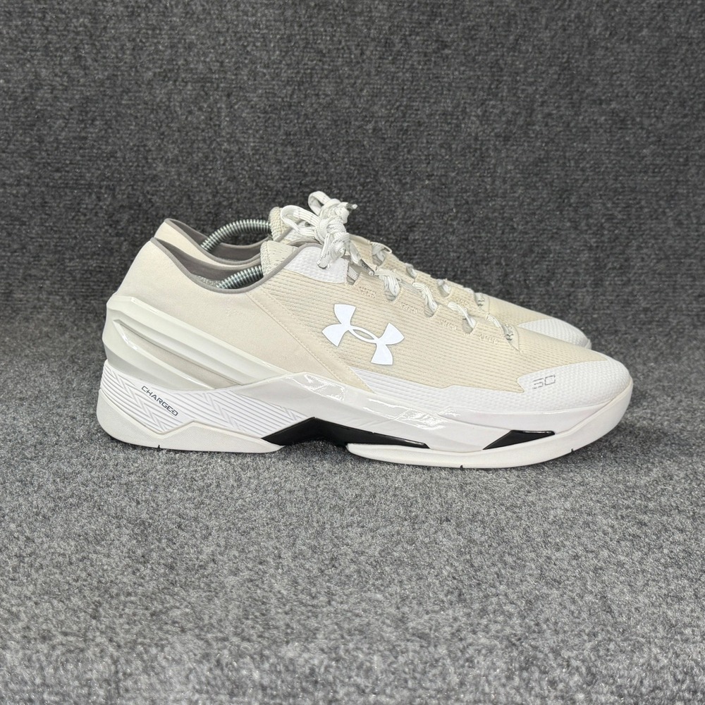 Under Armour Curry 2 Low Chef Basketball Shoes Men's 15 Cream White Athletic